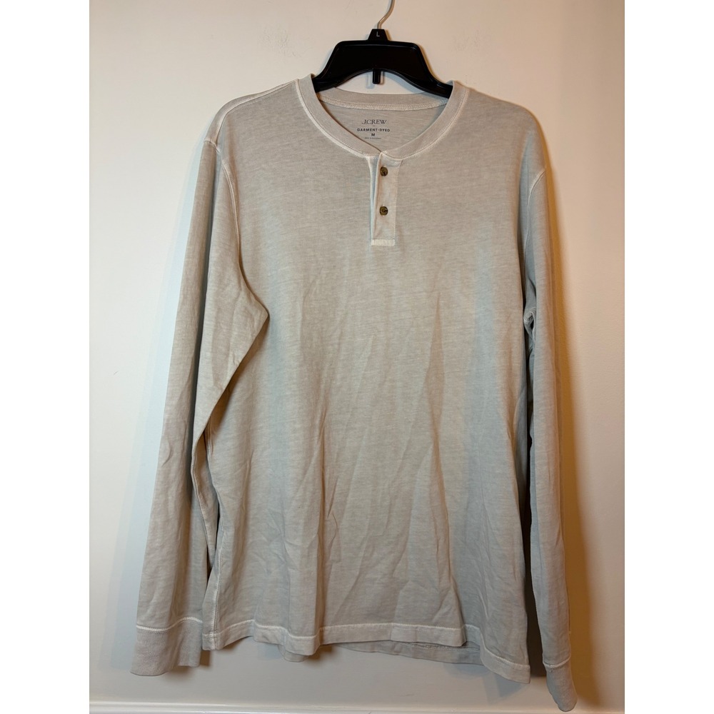 J.Crew Henley Shirt Men's M NWT Garment Dyed